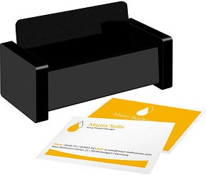 Thumbnail - WEDO Visitenkartenhalter Black Office schwarz