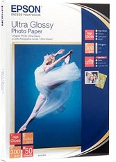 EPSON Fotopapier S041944 13,0 x 18,0 cm hochglänzend 300 g/qm 50 Blatt