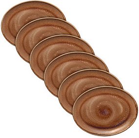 HEART & SOUL Teller Perfect Match Oyster braun 31,0 x 24,0 cm, 6 St.