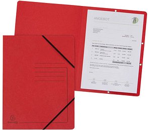 Exacompta Eckspanner DIN A4 rot, 5 St.