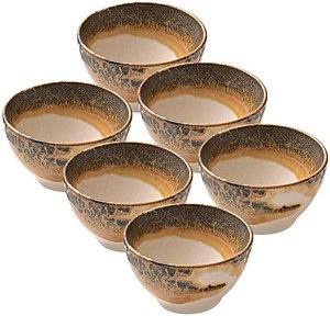 6 HEART & SOUL Schalen Perfect Match Cumin hellbraun 10,0 cm