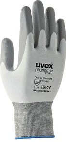Thumbnail - uvex unisex Arbeitshandschuhe phynomic FOAM weiß Größe 9, 1 Paar
