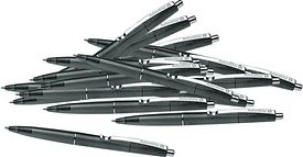 Schneider Kugelschreiber K20 - Icy Colours schwarz/transparent, Schreibfarbe: schwarz, 20 St.