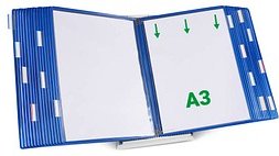 tarifold Sichttafelsystem 433301 DIN A3 blau mit 30 St. Sichttafeln, 1 St.