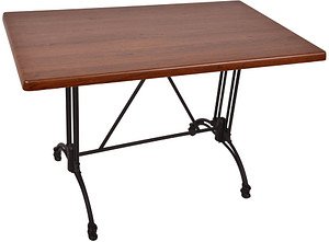 Garden Pleasure MORENA Bistrotisch rechteckig Spanplatte dunkelbraun 120,0 x 80,0 x 74,0 cm, 1 St.