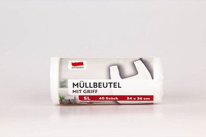 quickpack Müllbeutel 5,0 l weiß, 40 St.