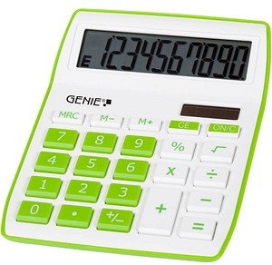 GENIE 840G Tischrechner weiß/grün