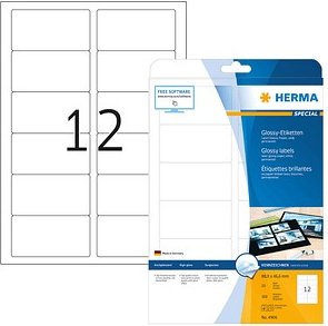 300 HERMA Etiketten 4906 weiß 88,9 x 46,6 mm