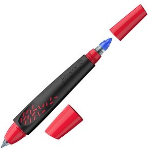 Schneider Breeze Tintenroller schwarz-rot 0,6 mm, Schreibfarbe: blau, 1 St.