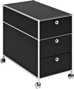 viasit System4 Rollcontainer schwarz 3 Auszüge 42,0 x 78,0 x 62,0 cm