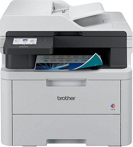 brother DCP-L3555CDW 3 in 1 Farblaser-Multifunktionsdrucker grau
