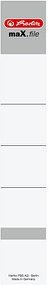 herlitz Einsteck-Rückenschilder maX.file weiß für 5,0 cm Rückenbreite, 10 St.