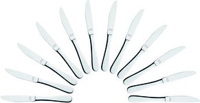 Thumbnail - solex® Buttermesser Baguette silber, 12 St.