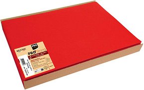 Thumbnail - Tischset ProNappe, wasserabweisend, abwischbar, reißfest, L 405 x B 305 mm, recycelbares Spunbond, rot, 1 Schachtel mit ...