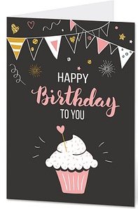 LUMA Geburtstagskarte Happy Birthday LU1591 DIN B6, 1 St.