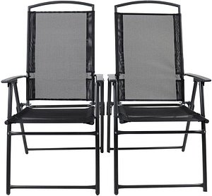 Thumbnail - VCM my garden Gartenstühle mit Armlehnen anthrazit, 2 St.