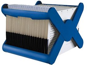 HAN Hängeregistraturkorb ohne Mappen X-CROSS blau