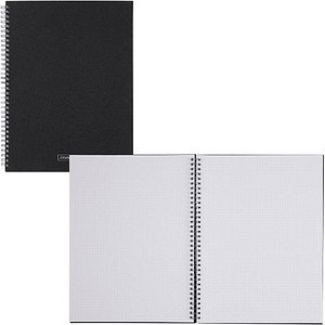 BRUNNEN Notizbuch Premium Wire DIN A4 punktkariert, schwarz Hardcover 192 Seiten, 1 St.