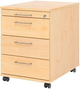 Thumbnail - HAMMERBACHER Popular Rollcontainer ahorn 4 Auszüge 42,8 x 58,0 x 59,0 cm