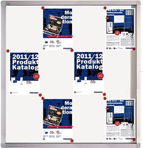 FRANKEN Schaukasten ECO silber 12x DIN A4