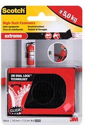 Thumbnail - Scotch Klettstreifen Extreme Fastener schwarz, 4 St.