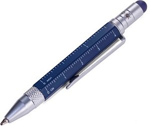 Thumbnail - TROIKA® Kugelschreiber LILIPUT TOOL PEN blau, Schreibfarbe: schwarz, 1 St.
