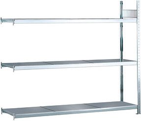 SCHULTE Anbau-Schwerlast-Weitspannregal WS 2000 15523 silber 225,0 x 50,0 x 200,0 cm