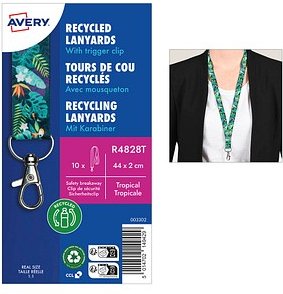 AVERY Zweckform Lanyards Tropical grün 10 St.