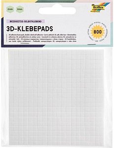 folia doppelseitige Klebepads 0,5 x 0,5 cm, 800 St.