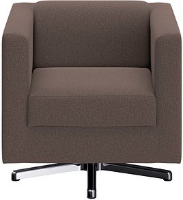 DOMO Collection Sessel BOB braun silber Stoff 72,0 cm 75,0 cm, 1 St.