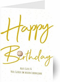 LUMA Geburtstagskarte Handmade Glückscent LUHM03 DIN B6, 1 St.