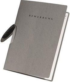 PAGNA Bewerbungsmappe Swing DIN A4 grau, 1 St.