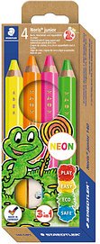 STAEDTLER 3 in1 Noris junior Buntstifte mehrfarbig, 4 St.
