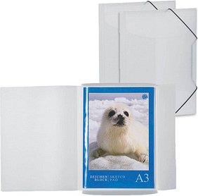 Thumbnail - HERMA Zeichenmappen DIN A3 weiß transparent, 3 St.