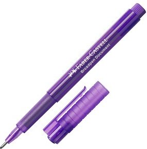 FABER-CASTELL Broadpen Document 1554 Fineliner lila 0,8 mm, 1 St.