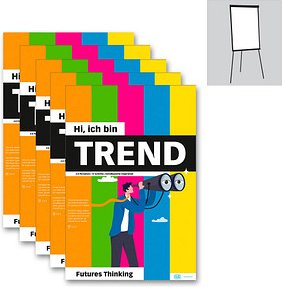PLAYROOM Flipchart-Arbeitsblöcke TREND FLIP DE Workshopvorlage 65,0 x 97,0 cm, 5 Blöcke