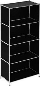 viasit Aktenregal System4 schwarz 77,9 x 40,4 x 155,7 cm, 1 St.