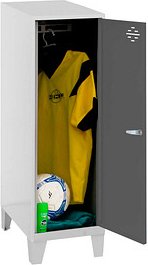 Thumbnail - Simonrack Spind SIMONLOCKER DISM weiß, anthrazit 8425437121715, 1 Schließfach 40,0 x 50,0 x 101,5 cm