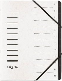 PAGNA Ordnungsmappe 12 Fächer weiß