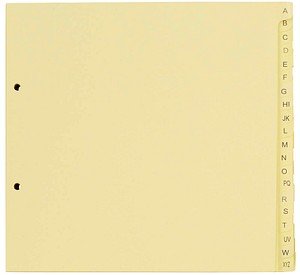 Thumbnail - dots Ordnerregister DIN A4 Halbformat, Überbreite A-Z gelb 20-teilig, 5 Satz