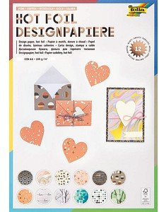 folia Motivblock Hotfoil3 farbsortiert 165 g/qm 12 Blatt