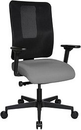 Thumbnail - Topstar Bürostuhl Sitness Open X (N) Deluxe, OX300TW2 T230 Stoff grau, Gestell schwarz