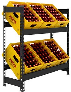 Simonrack Getränkekistenregal SIMONBOTTLE 2 8425437129582 anthrazit 100,0 x 30,0 x 100,0 cm