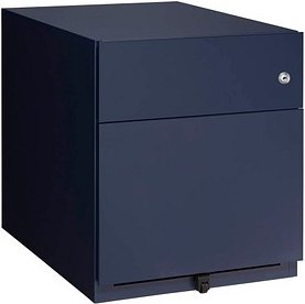 BISLEY Note Rollcontainer oxfordblau 2 Auszüge 42,0 x 56,5 x 49,5 cm