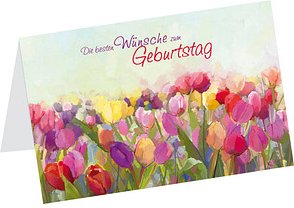 LUMA Geburtstagskarte Besten Wünsche LU1000 DIN B6, 1 St.