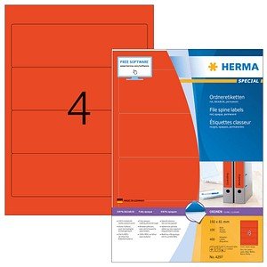 Thumbnail - 400 HERMA Ordneretiketten 4297 rot