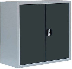 LÜLLMANN Metallschrank 530308 anthrazit, lichtgrau 1 Fachboden 80,0 x 38,3 x 75,0 cm, aufgebaut, 1 St.