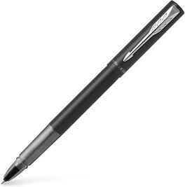 PARKER Vector XL Rollerball Tintenroller schwarz/silber 0,35 mm, Schreibfarbe: schwarz, 1 St.