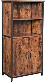 VASAGLE Regalschrank, LSC66BX braun 60,0 x 35,0 x 124,5 cm, 1 St.