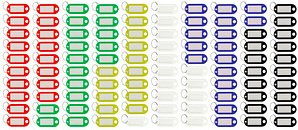 WESTCOTT Schlüsselanhänger farbsortiert, 100 St.